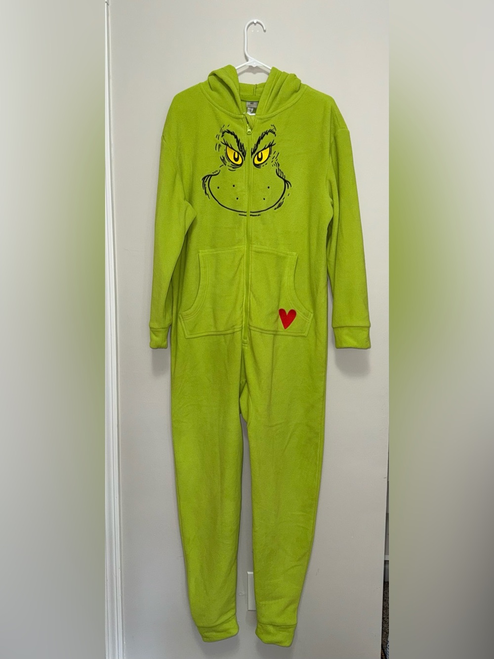 Hanna Andersson - Family Matching Men’s Grinch Hooded Fleece Onesie